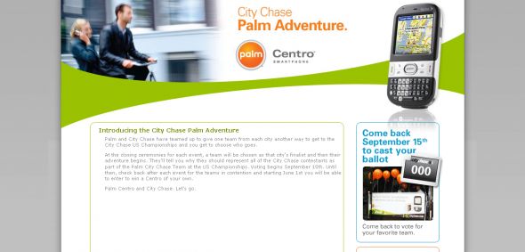 City Chase Palm Adventure – Centro Says Sweepstakes