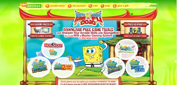 Master Spongebob’s Game-Fu Dojo Sweepstakes