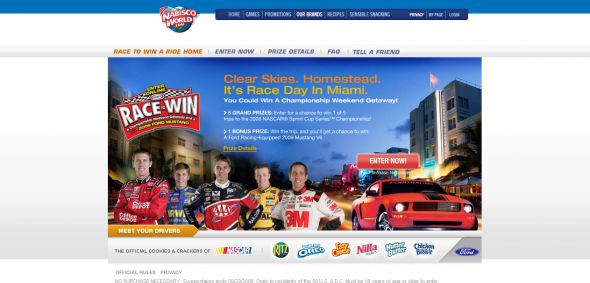 Kraft Foods – Race to Win a Ride Sweepstakes
