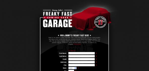 Jimmy John’s Freaky Fast Ride Sweepstakes
