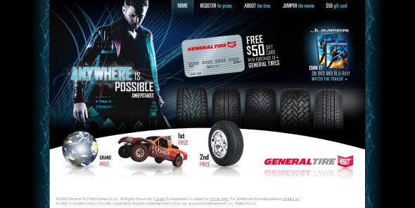 General Tire - Anywhere is Possible Sweepstakes