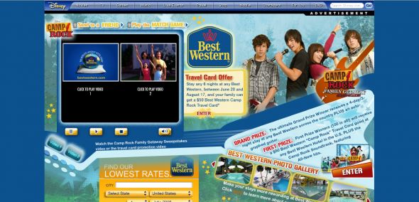 Disney Camp Rock Family Getaway Sweepstakes