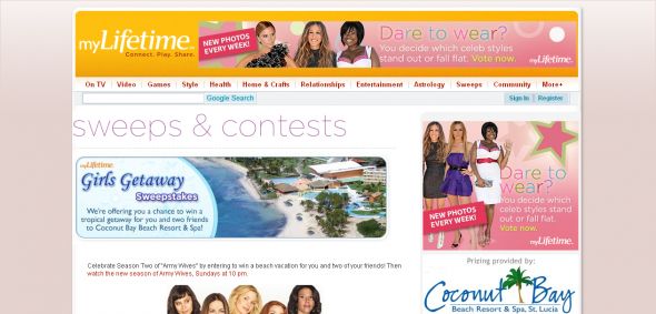 Lifetime’s Girls Getaway Sweepstakes