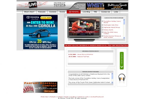 Toyota – 2009 Corolla MPG Sweepstakes
