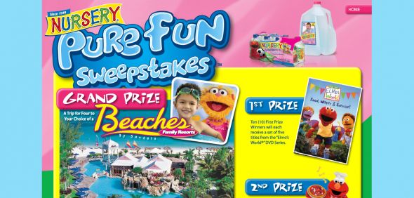 2008 Nursery Water – Family Trip to the Beaches Sweepstakes