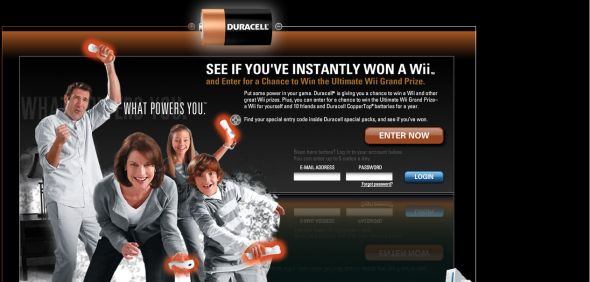 Duracell’s What Powers You Wii Promotion