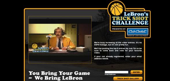 Cub Cadet - LeBron’s Trick Shot Challenge