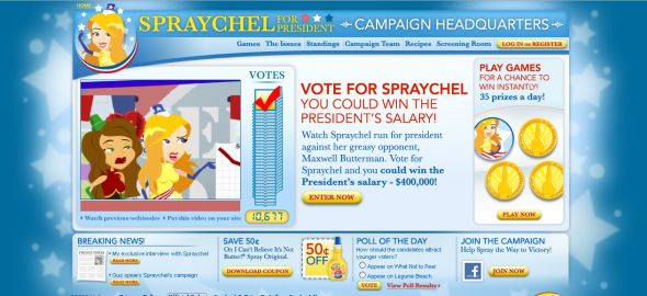 I Can’t Believe It’s Not Butter! Spraychel for President Sweepstakes