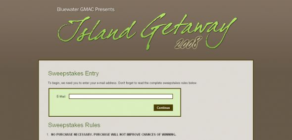 Bluewater GMAC – Island Getaway 2008