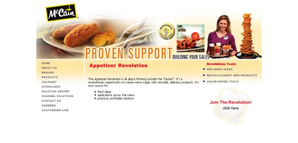 McCain Foods USA – Appetizer Revolution Server Sweepstakes
