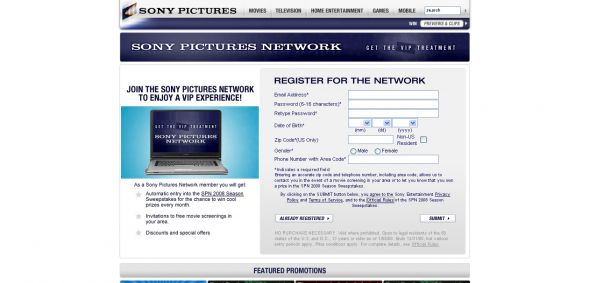 Sony Picture – SPN 2008 Season Sweepstakes