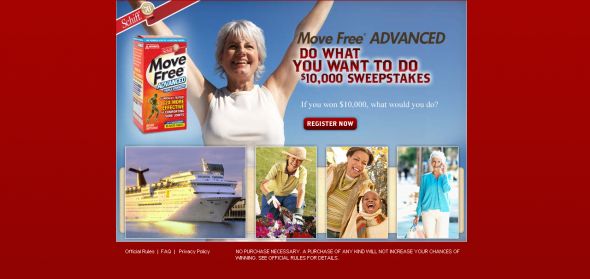 Schiff – Move Free – Advanced Do What You Want to Do $10,000 Sweepstakes
