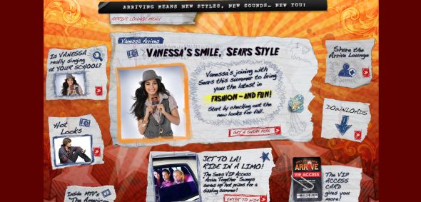 Sears VIP Access Card – Back To School Promotion with Vanessa Hudgens