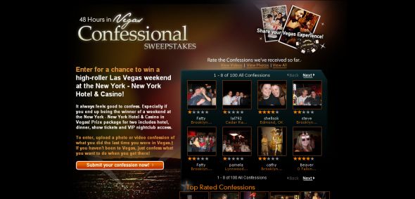 Las Vegas Confessional Sweepstakes