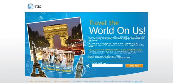 AT&T – Travel the World on Us!