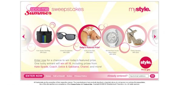 Spoil Me Sweepstakes