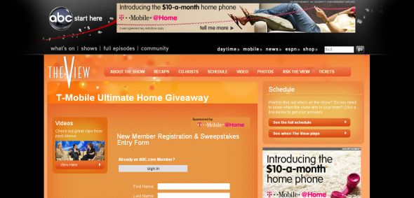 ABC.com – T-Mobile Ultimate Home Giveaway ABC.com – T-Mobile Ultimate Home Giveaway