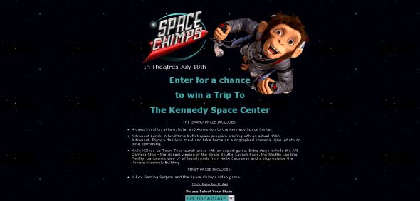 Space Chimps Sweepstakes