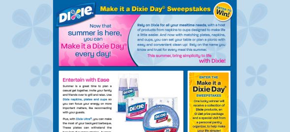 O, The Oprah Magazine presents the Make it a Dixie Day Sweepstakes