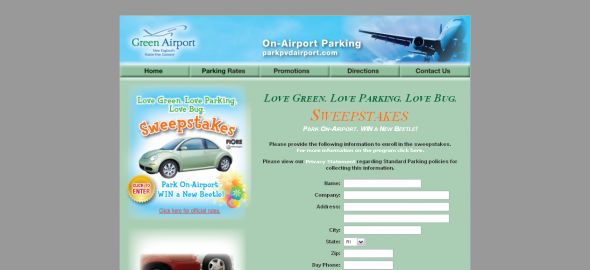 T.F. Green International Airport – Love Green. Love Parking. Love Bug. Sweepstakes