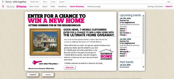T-Mobile – Ultimate Home Giveaway Instant Win Game & Sweepstakes