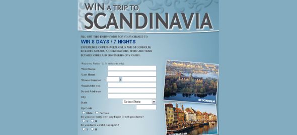 Eagle Creek – Win a Trip to Scandinavia Sweepstakes