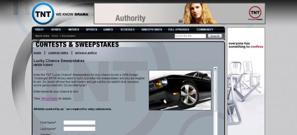 TNT – Lucky Chance Sweepstakes
