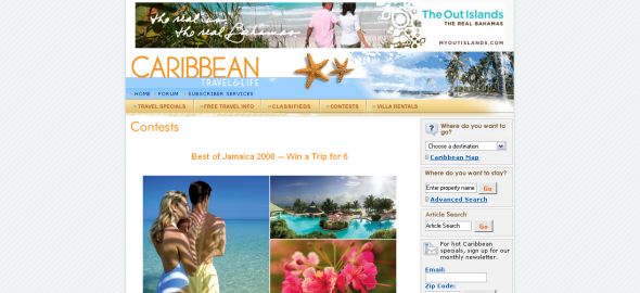 Caribbean Travel&Life - Best of Jamaica 2008 Sweepstakes