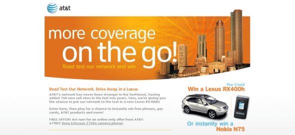 AT&T - More Coverage on the Go Sweepstakes