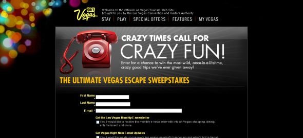 Crazy Times Call For Crazy Fun – Ultimate Vegas Escape Sweepstakes
