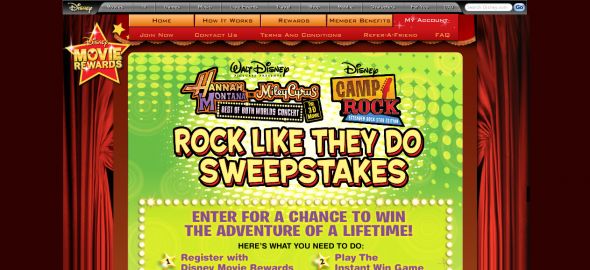Hanna Montana – Rock Like They Do DVD Sweepstakes
