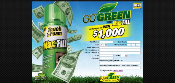 MaxFiLL Go Green Sweepstakes