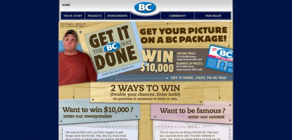 BC Powder – Get It Done The BC Way Sweepstakes