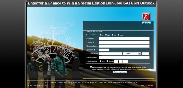 25th Anniversary Bon Jovi National Sweepstakes
