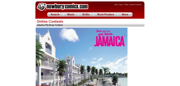 newburycomics.com - Jamaica Fly-Away Contest