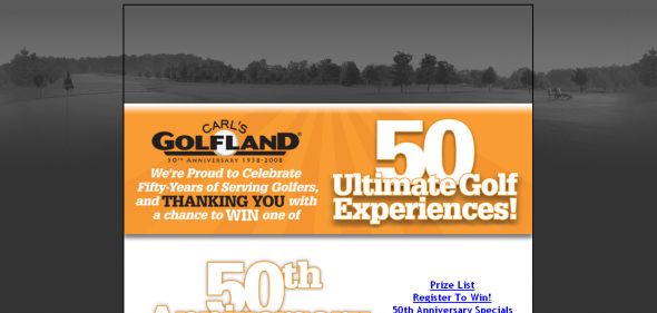 Carl’s Golfland 50th Anniversary