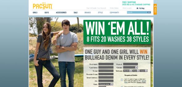 PacSun.com – Win Em All Sweepstakes
