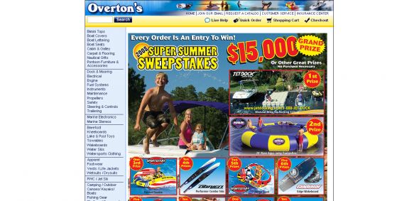 Overtons.com – 2008 Super Summer Sweepstakes