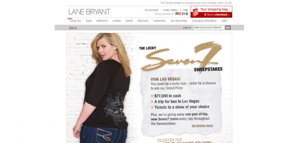 Lane Bryant – Seven7 Fashion Denim Sweepstakes