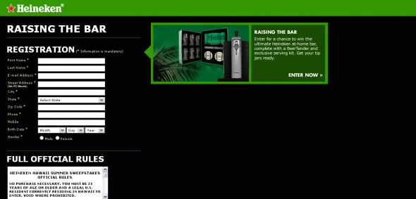 Heineken Hawaii Summer Sweepstakes