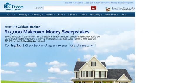 Coldwell Banker – $15,000 Makeover Money Sweepstakes 2008