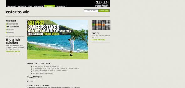 Redken For Men – RFM Go Pro Sweepstakes
