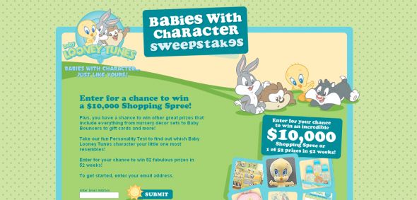 Warner Bros. – Baby Looney Tunes Babies with Character Sweepstakes