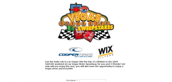 Go Speed Way – Vegas Suite Life Sweepstakes