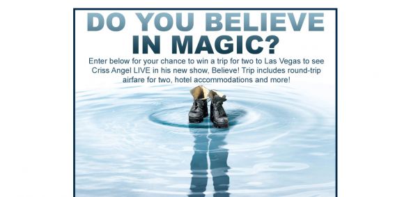 RecRoom – A&E’s Criss Angel Sweepstakes RecRoom – A&E’s Criss Angel Sweepstakes