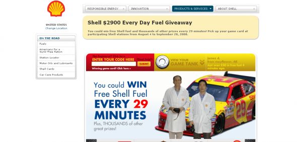 Shell $2900 Every Day Fuel Giveaway
