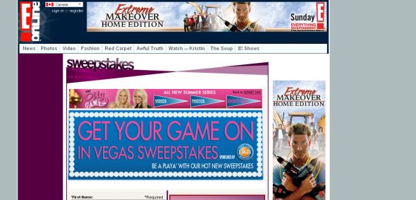 Get Your Game On in Vegas Sweepstakes