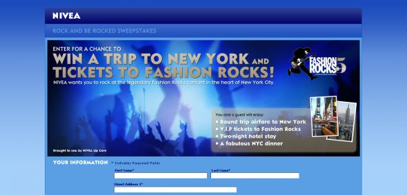NIVEA Lip Care presents the Rock and Be Rocked Sweepstakes