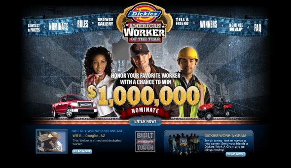 Dickies 2008 American Worker of the Year Contest and Sweepstakes