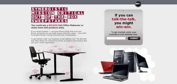 Dell – Dell’s Synergistic Mission Critical Out-of-the-Box Sweepstakes
